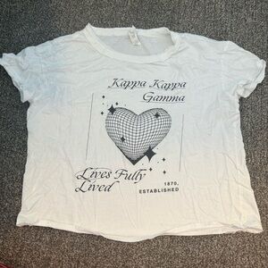 White KKG disco tee